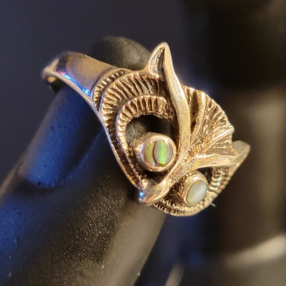 925 Silver Owl Ring